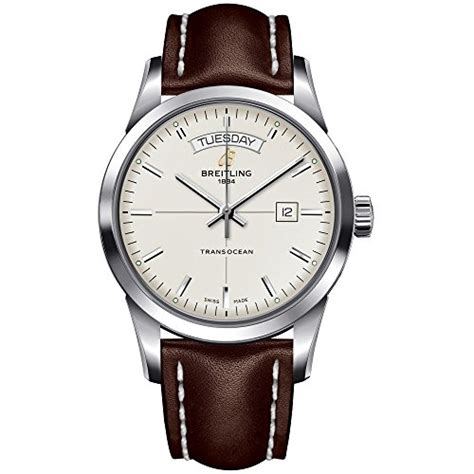 breitling herren-armbanduhr transocean analog automatik leder a4531012 g751 437x|Breitling Transocean Day & Date A4531012.G751.437X.A20BA.1.